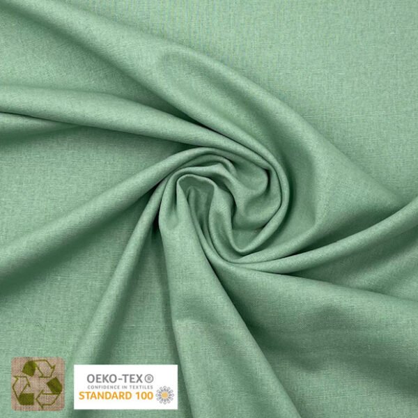 Linho Mistura Reciclado - Verde Menta