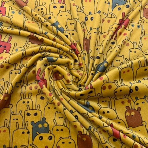 Malha Laminada - Amarelo