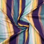 Seda Crepe - Riscas - Multicolor