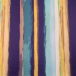 Seda Crepe - Riscas - Multicolor