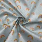 Popeline Plastificada Glitter - Verde