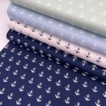 Popeline Âncoras - Verde Menta