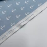 Popeline Âncoras - Azul Claro