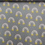 Popeline Arco-íris - Cinzento