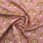 Popeline Arco-íris - Rosa