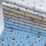 Popeline Baby Marine - Cinzento