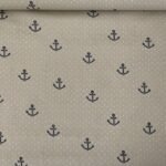 Popeline Baby Marine - Bege