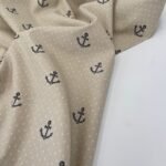 Popeline Baby Marine - Bege