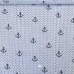 Popeline Baby Marine - Branco