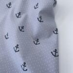 Popeline Baby Marine - Cinzento