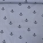 Popeline Baby Marine - Cinzento