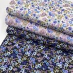 Popeline Beauty Flowers - Azul