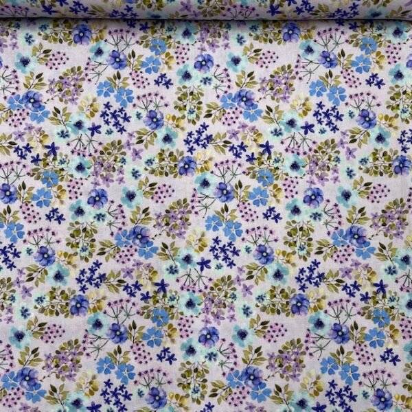 Popeline Beauty Flowers - Lilás