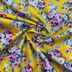 Popeline Big Rose - Amarelo