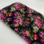 Popeline Big Rose - Preto