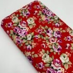 Popeline Big Rose - Vermelho