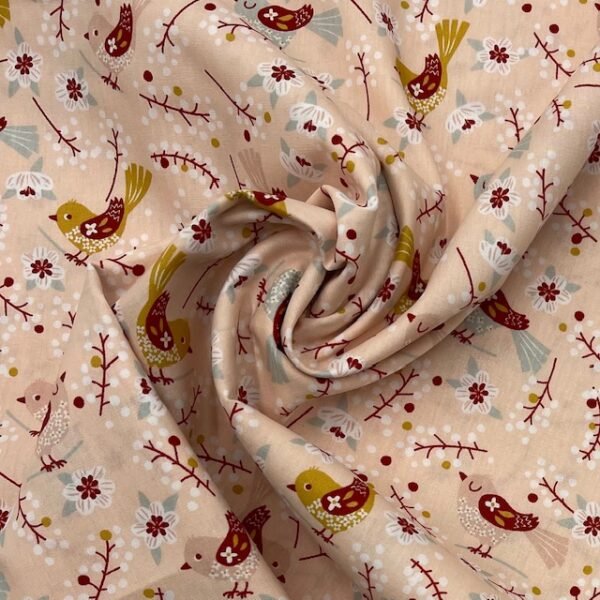 Popeline Bird - Salmão