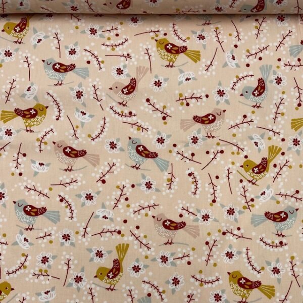 Popeline Bird - Salmão