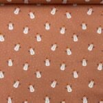 Popeline Boneco de Neve - Salmão