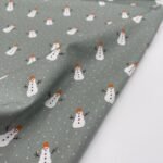 Popeline Boneco de Neve - Verde