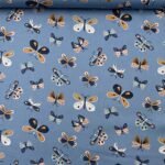 Popeline Butterfly - Azul