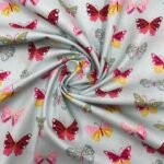 Popeline Butterfly - Verde Menta