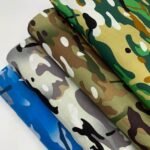 Popeline Camuflado - Azul