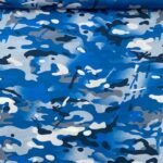 1 Peça de Popeline Camuflado c/ 5 mts - Azul
