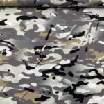 1 Peça de Popeline Camuflado c/ 5 mts - Cinzento