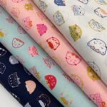 Popeline Chic Cats - Azul Marinho