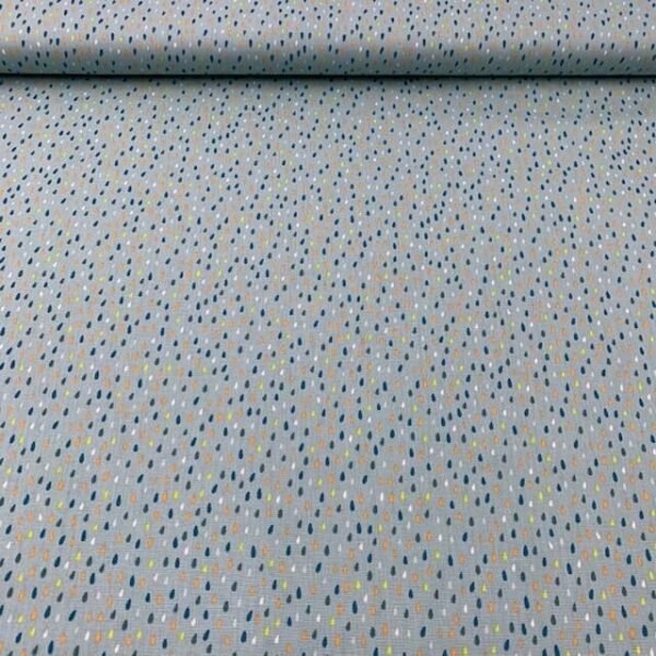 Popeline Color Rain - Verde Menta