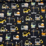 Popeline Construção - Preto