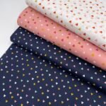 Popeline Corações - Azul