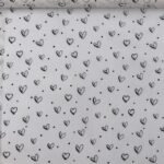Popeline Corações - Branco