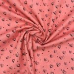 Popeline Corações - Rosa