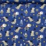 Popeline Dragão - Azul