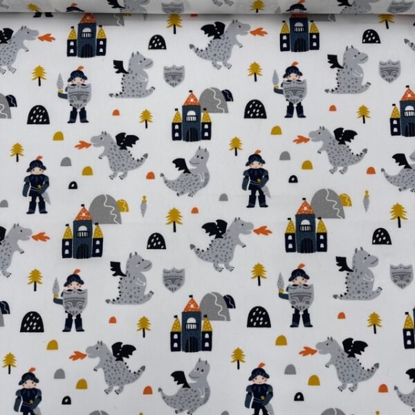 Popeline Dragão - Branco