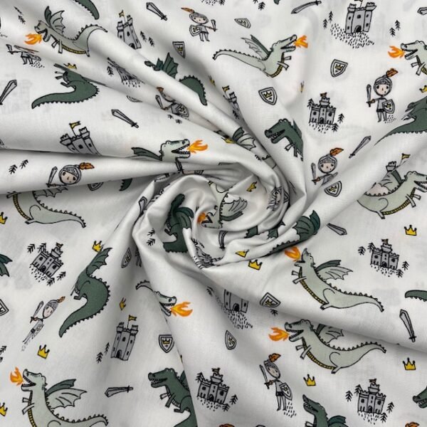 Popeline Dragão - Branco