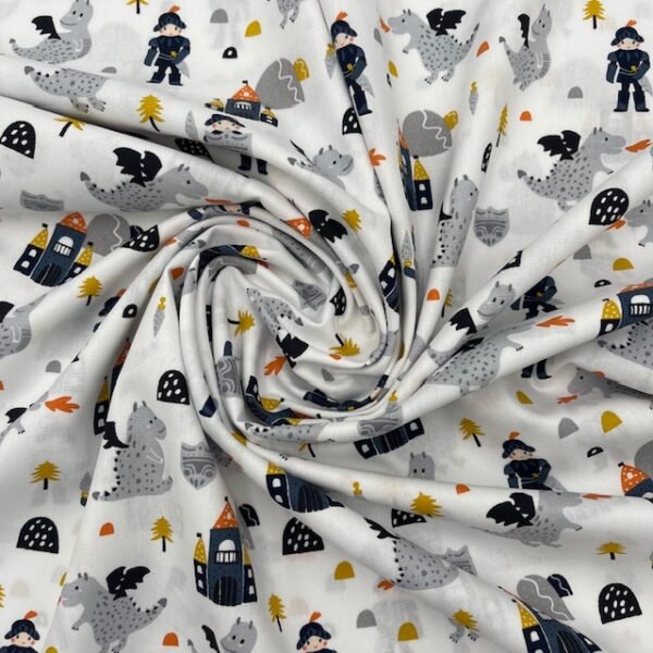 Popeline Dragão - Branco