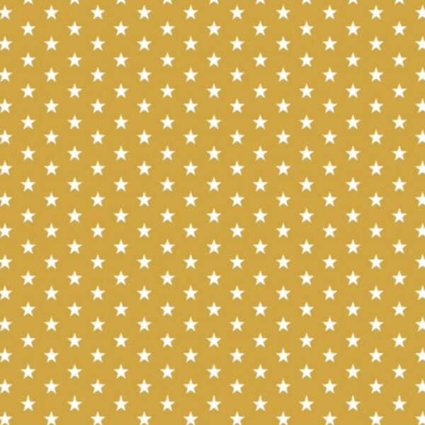 Popeline Estrelas - Amarelo Ouro