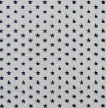 Popeline Estrelas - Branco/Azul