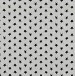 Popeline Estrelas - Branco/Preto