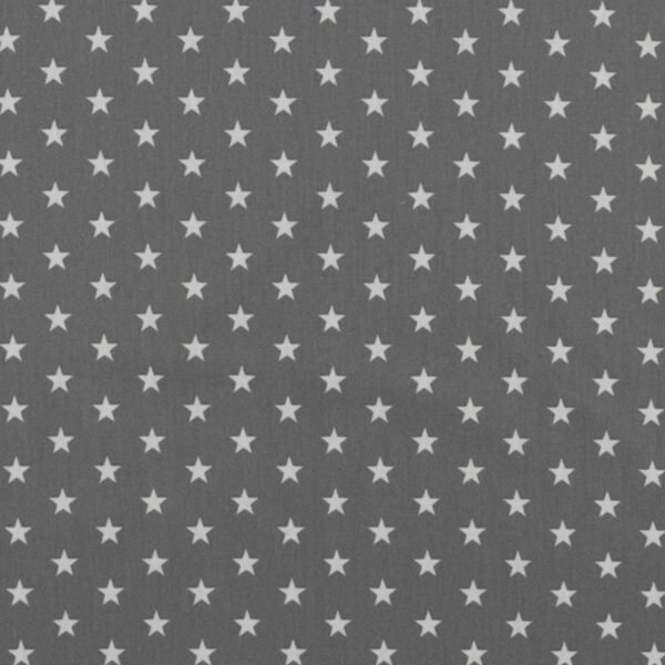 Popeline Estrelas - Cinzento