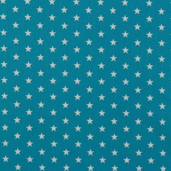 Popeline Estrelas - Turquesa