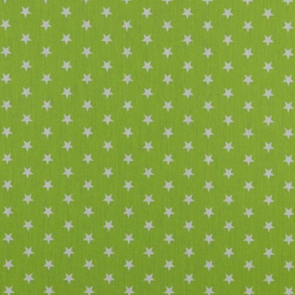Popeline Estrelas - Verde Lima