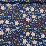 Popeline Floral - Azul