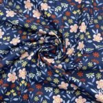 Popeline Floral - Azul