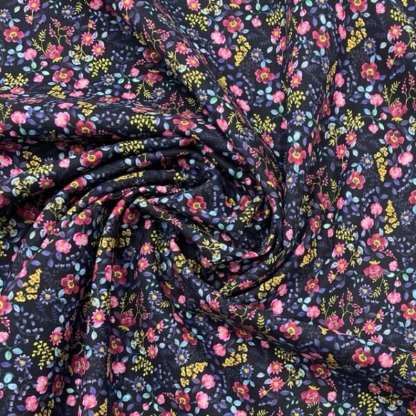 Popeline Flower - Azul