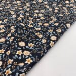 Popeline Flower - Preto