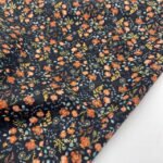 Popeline Flower - Preto